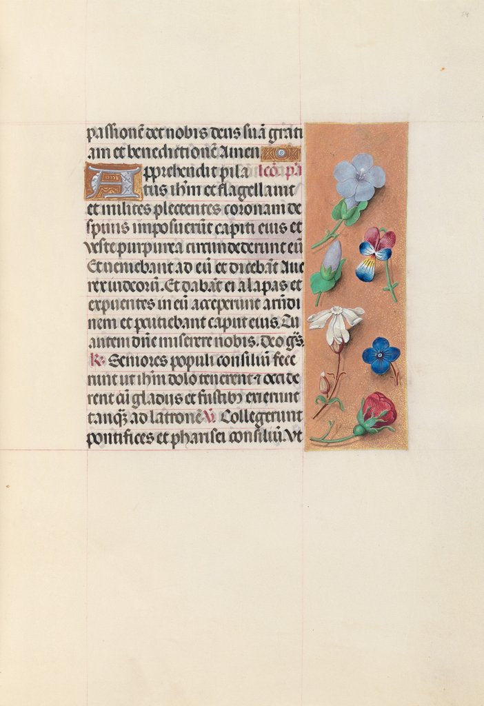 Detail of Hours of Queen Isabella the Catholic, Queen of Spain: Fol. 54r, c. 1500 by Master of the First Prayerbook of Maximillian