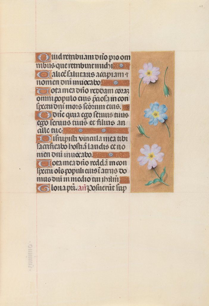 Detail of Hours of Queen Isabella the Catholic, Queen of Spain: Fol. 67r, c. 1500 by Master of the First Prayerbook of Maximillian