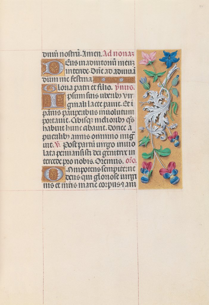Detail of Hours of Queen Isabella the Catholic, Queen of Spain: Fol. 84r, c. 1500 by Master of the First Prayerbook of Maximillian