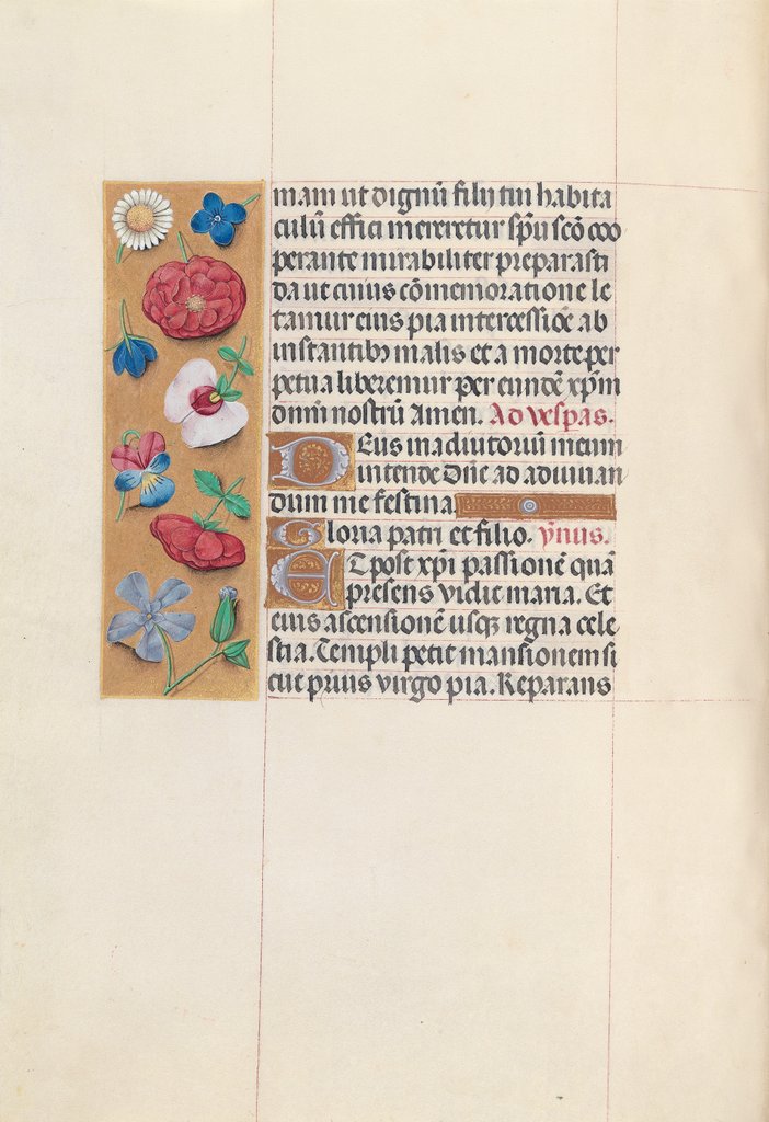 Detail of Hours of Queen Isabella the Catholic, Queen of Spain: Fol. 84v, c. 1500 by Master of the First Prayerbook of Maximillian