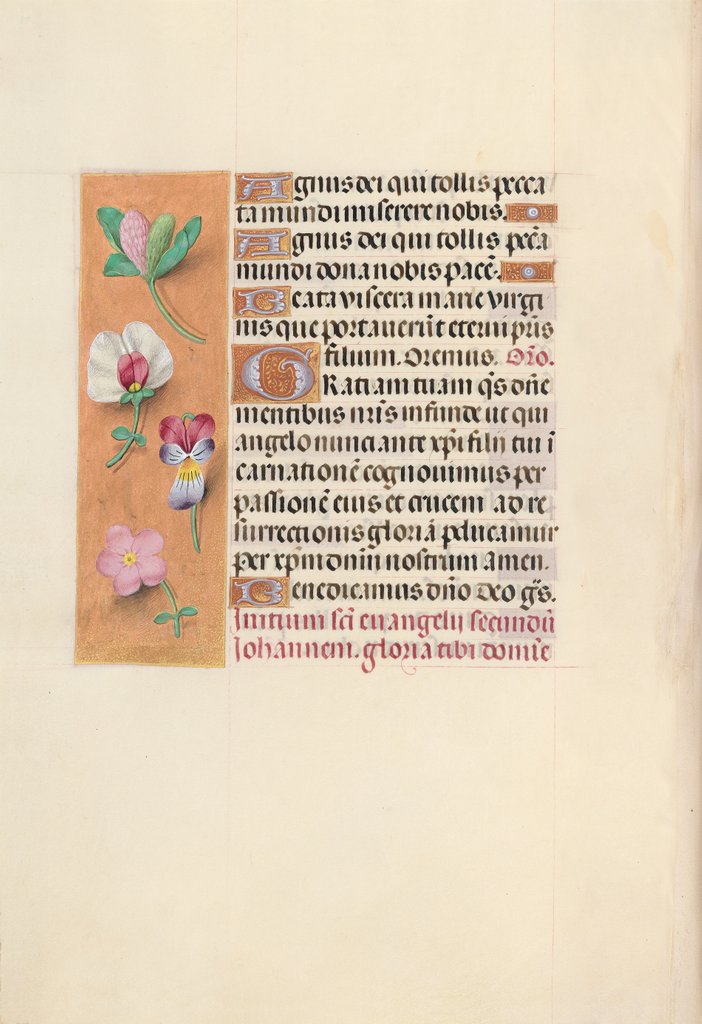 Detail of Hours of Queen Isabella the Catholic, Queen of Spain: Fol. 92v, c. 1500 by Master of the First Prayerbook of Maximillian