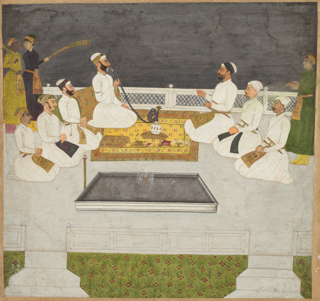 Detail of Husain Ali Khan Entertaining His Brothers, c. 1712-19 by Unknown