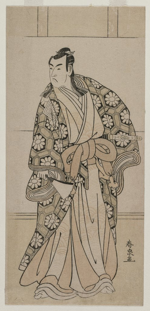 Detail of Ichikawa Monnosuke II as a Lord, 1780s by Katsukawa Shunsen
