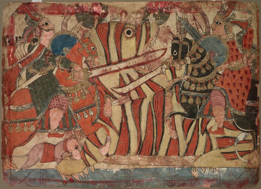 Detail of Illustration of the Mahabharata, c. 1800 by Unknown