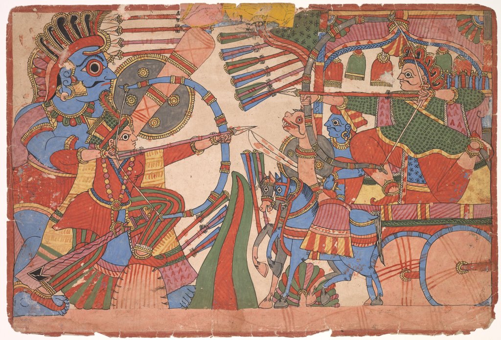 Detail of Illustration to the Mahabharata, c. 1800 by Unknown