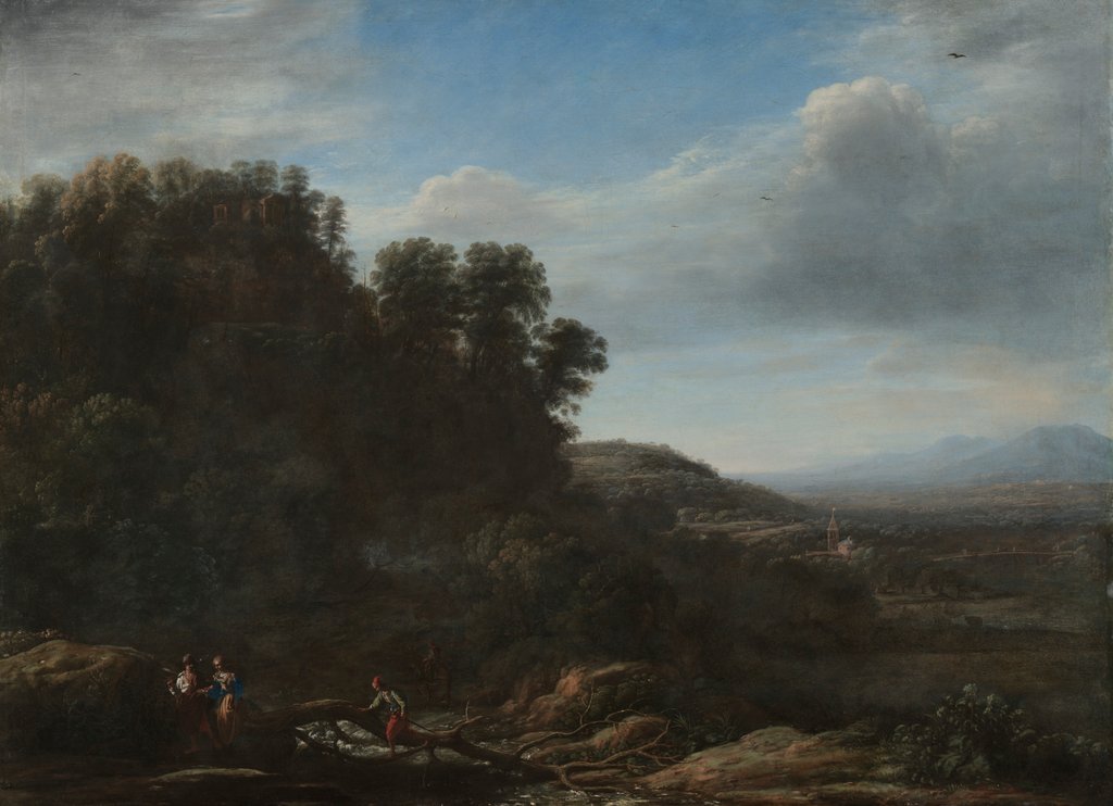 Detail of Italian Landscape, c. 1630 by Claude Lorrain