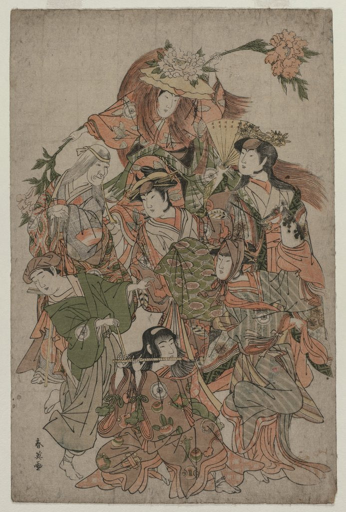 Detail of Iwai Hanshiro IV in a Dance of Seven Changes, c. 1793 or 1794 by Katsukawa Shunei