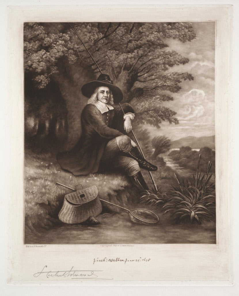 Detail of Izaak Walton, 1898 by Samuel Arlent-Edwards