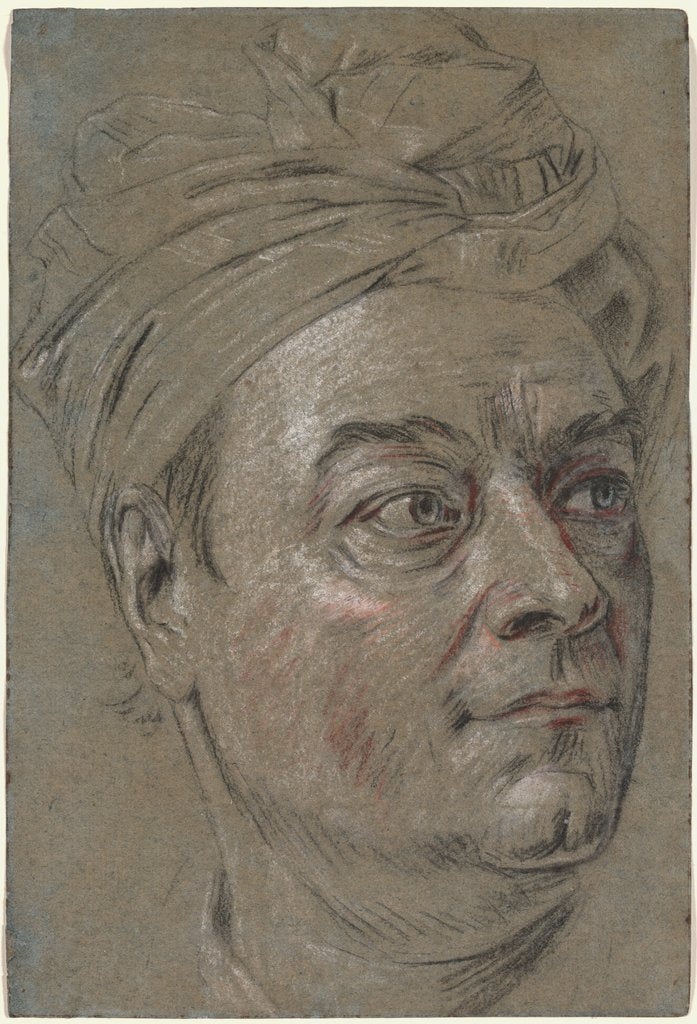 Detail of Jacques Dumont, called Le Romain, c. 1742 by Maurice Quentin de La Tour