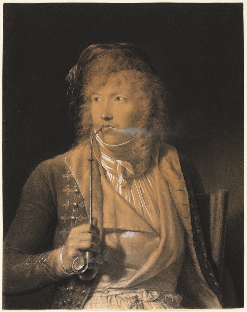 Detail of Jacques Luc Barbier-Valbonne, 1796 by Jean-Baptiste Isabey