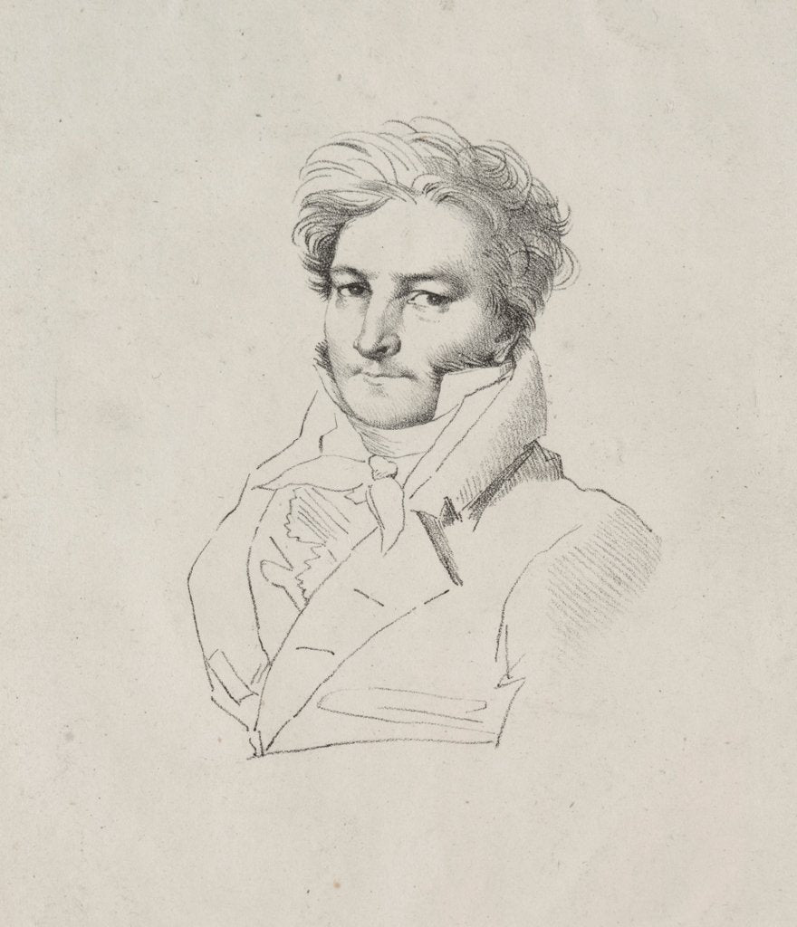 Detail of Jacques Marguet de Norvins by Jean-Auguste-Dominique Ingres