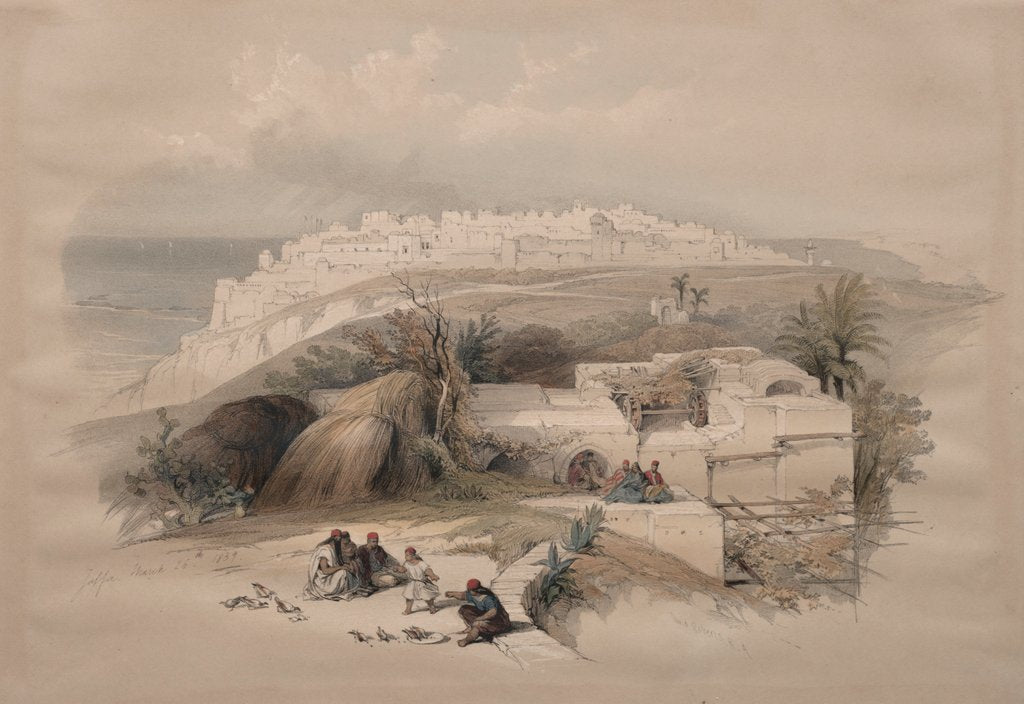 Detail of Jaffa, 1839 by David Roberts