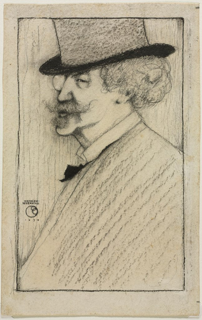 Detail of James McNeill Whistler, 1898 by Ernest Haskell