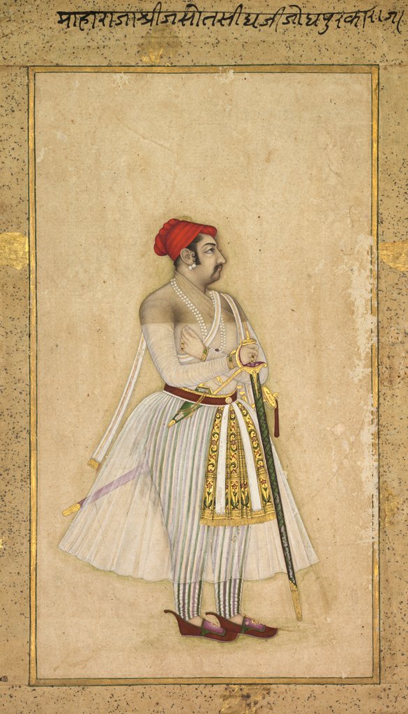 Detail of Jaswant Singh of Jodhpur, c. 1660-1665 by Unknown