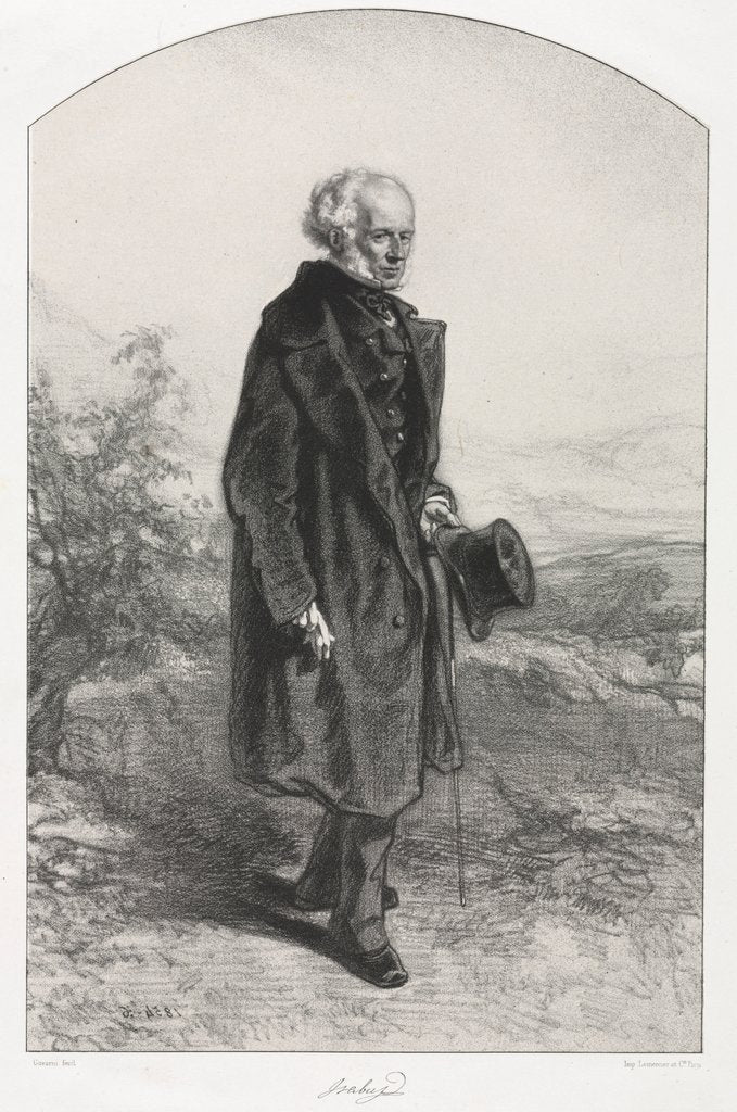 Detail of Jean Baptiste Isabey, 1854-1856 by Paul Gavarni