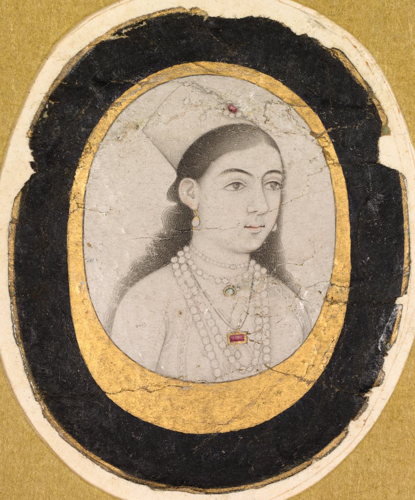 Detail of Jewel Portrait of a Young Girl, c. 1660 by Unknown