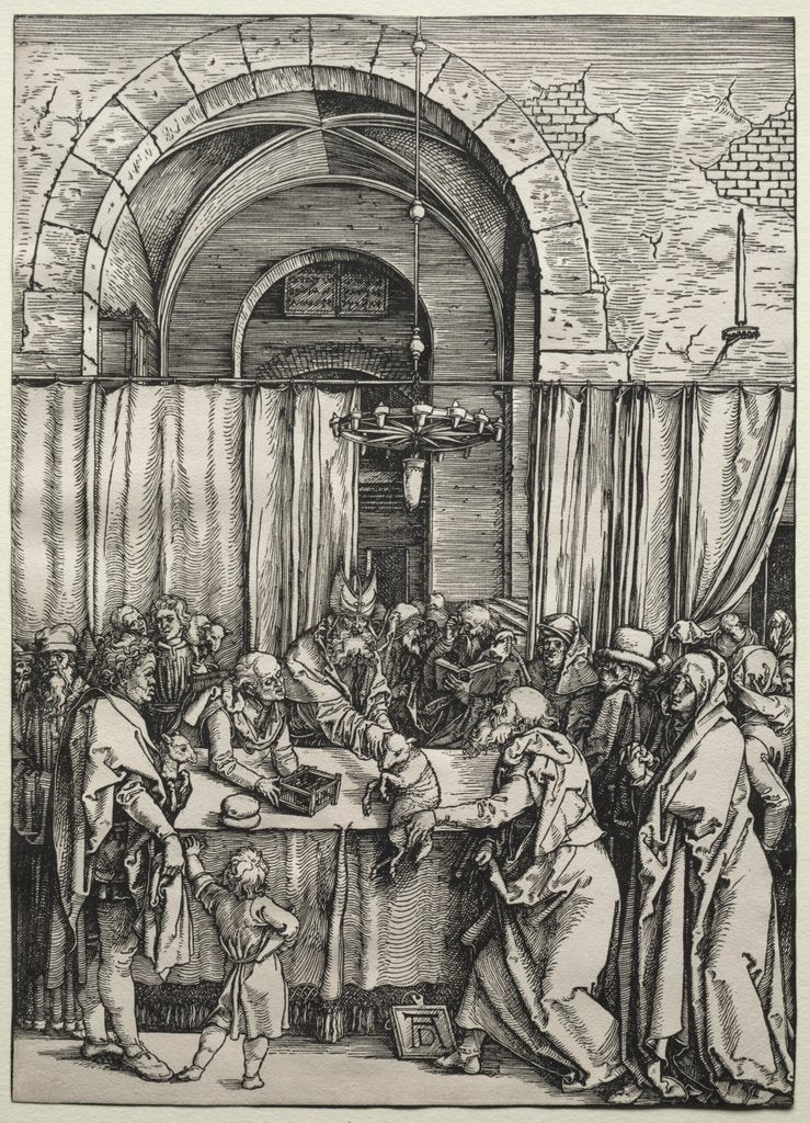 Detail of Joachim's Offering Rejected by the High Priest, c. 1504-1505 by Albrecht Dürer