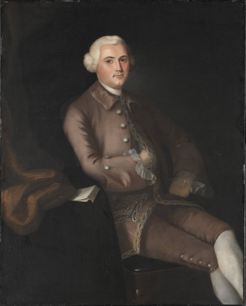 Detail of John Browne, c. 1760 by Joseph Blackburn