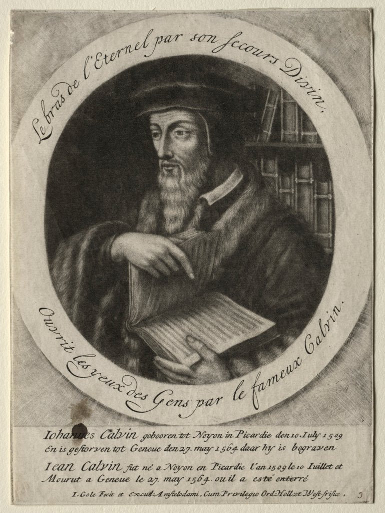 Detail of John Calvin by Jacob Gole