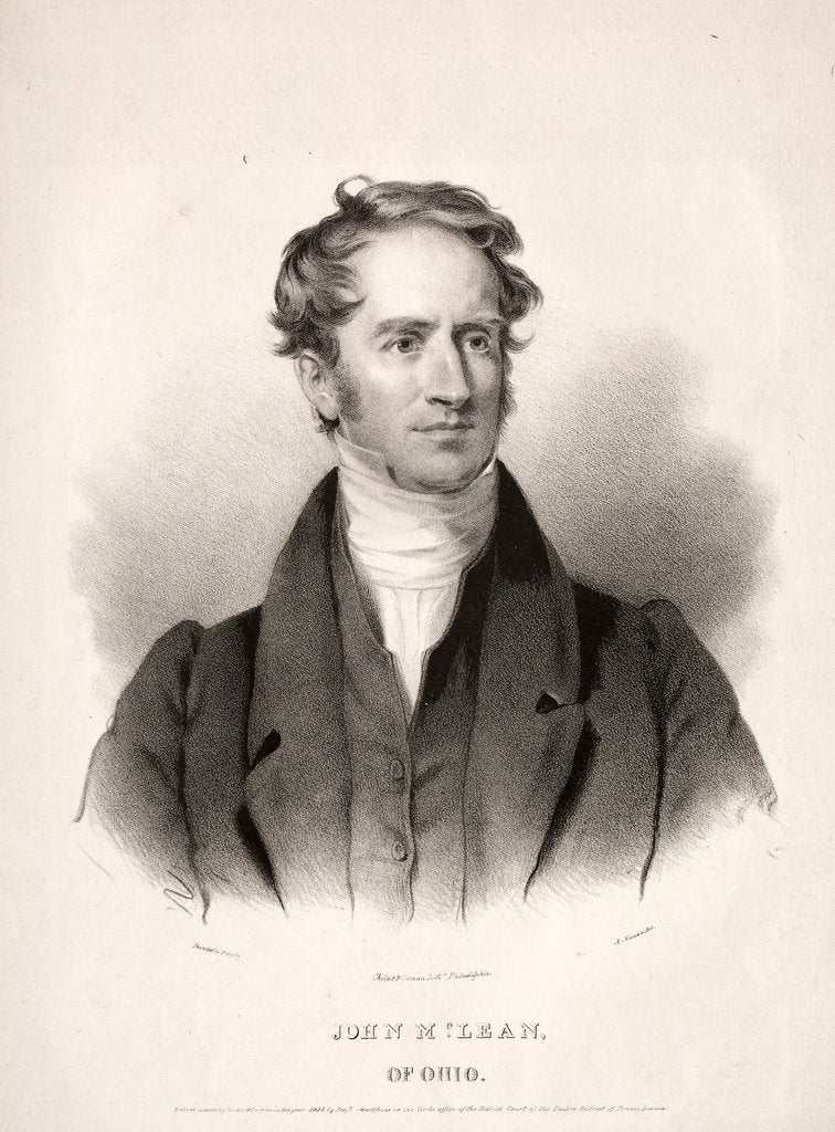Detail of John McLean of Ohio, 1832 by Albert Newsam