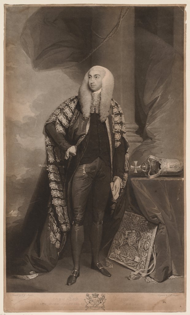 Detail of John, Lord FitzGibbon by Charles Howard Hodges