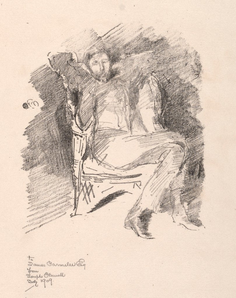 Detail of Joseph Pennell, No. 2, 1896 by James McNeill Whistler