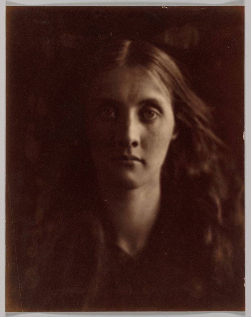 Detail of Julia Jackson, 1867 by Julia Margaret Cameron