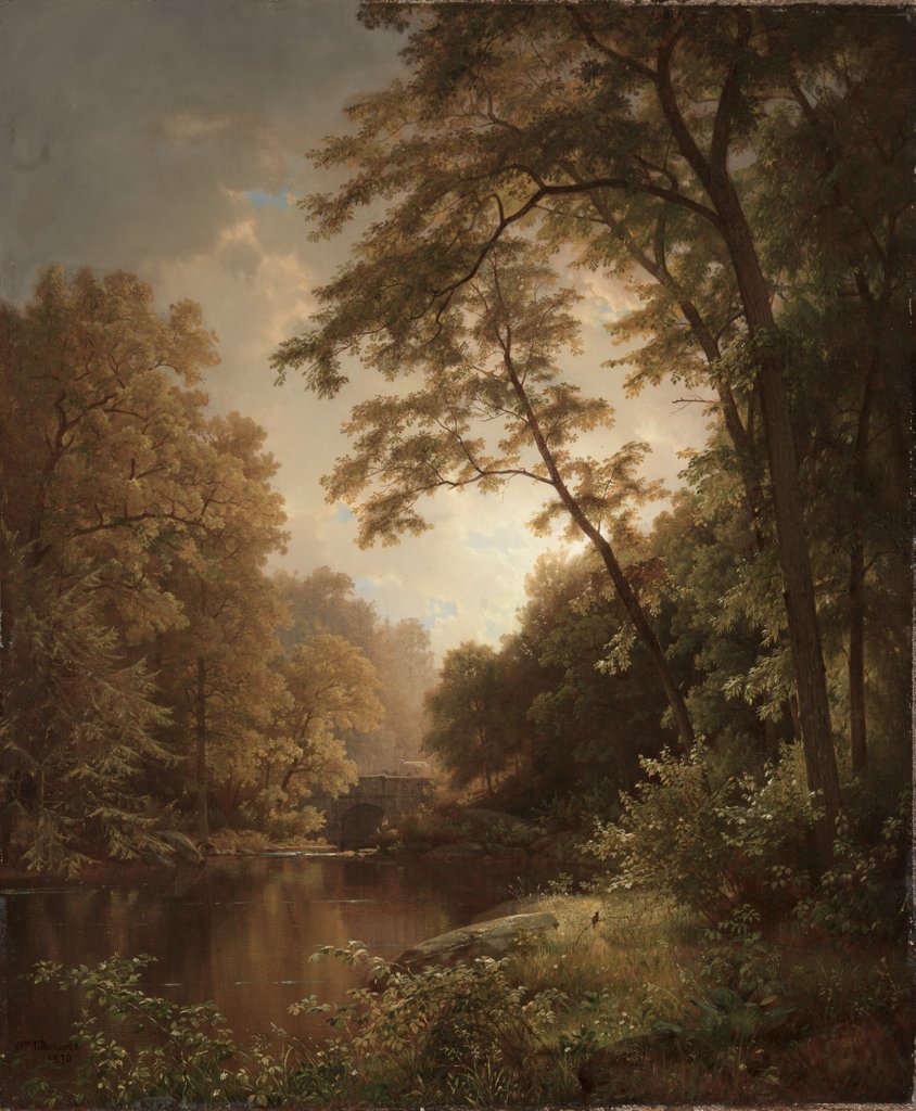 Detail of June Day, 1870 by William Trost Richards