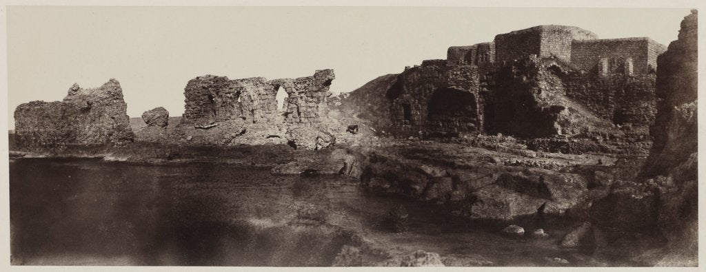 Detail of Kaalat el Athlit, Syria, View from the Seaside, 1859 by Louis de Clercq