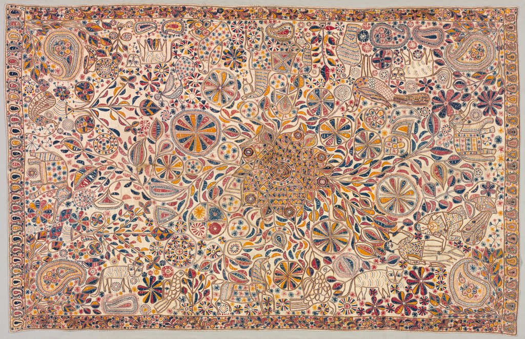 Detail of Kantha, 1800s by Unknown