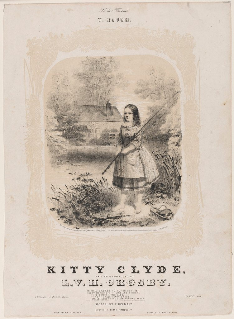 Detail of Kitty Clyde, 1854 by Unknown