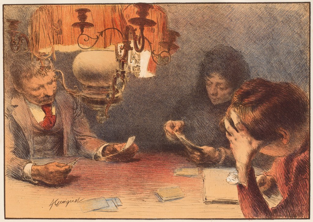 Detail of La Lampe, 1899? by François Guiguet