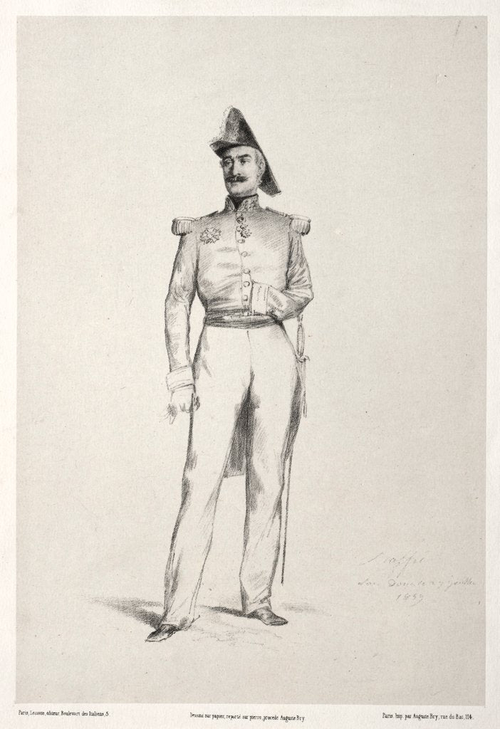 Detail of La Maréchal Baraquey dHilliers, 1859 by Auguste Raffet
