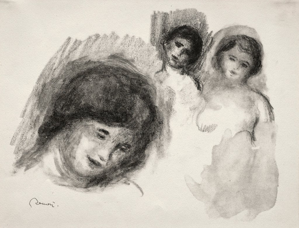 Detail of La Pierre au trois croquis by Pierre-Auguste Renoir
