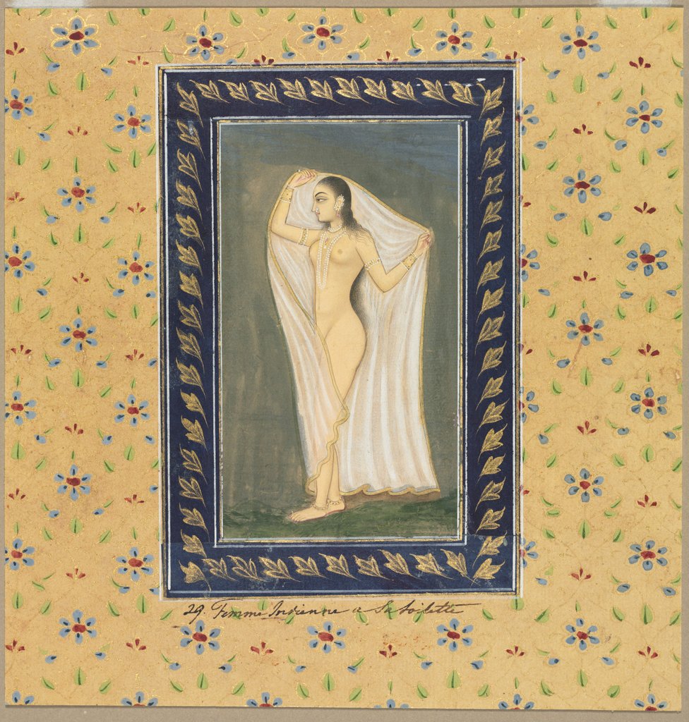 Detail of Lady after a Bath, 1700s by Unknown