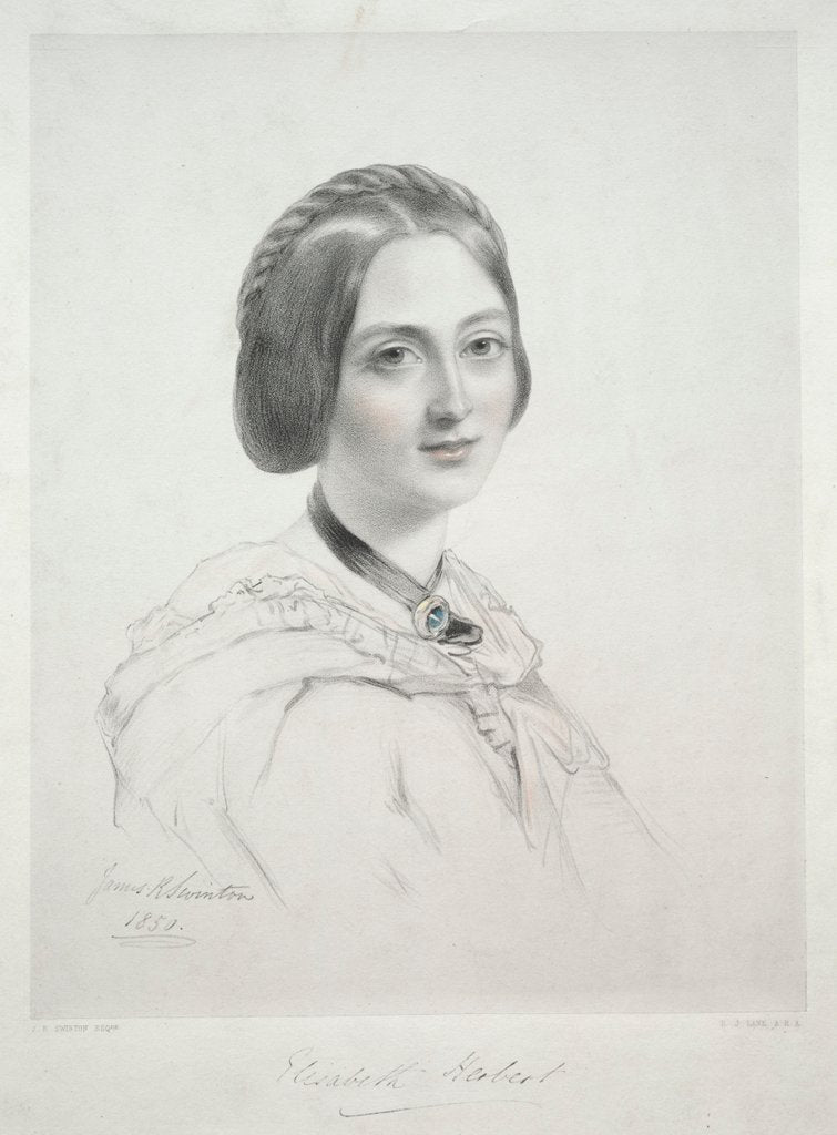 Detail of Lady Elizabeth Herbert by Richard James Lane
