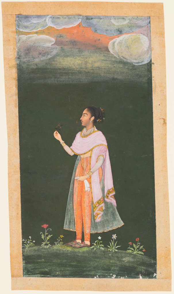 Detail of Lady Holding a Flower, c. 1670s-80s by Unknown