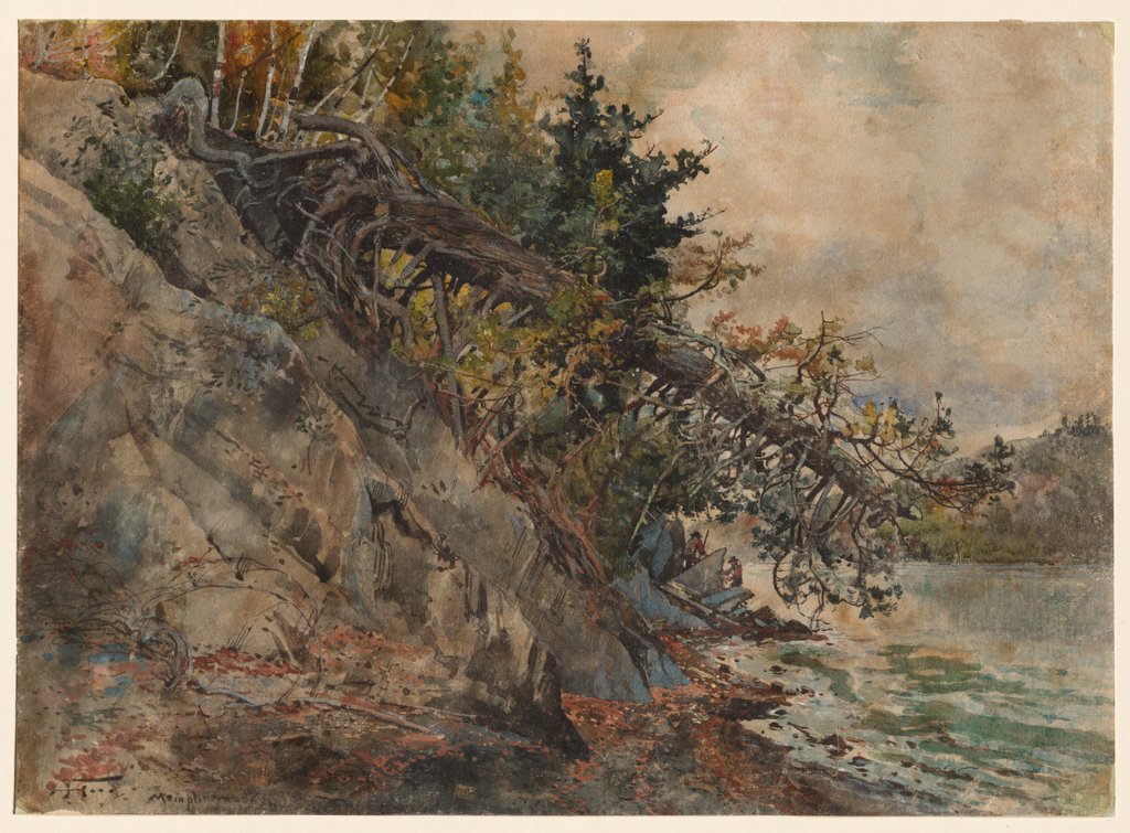 Detail of Lake Memphremagog, c. 1880s by Harry Fenn