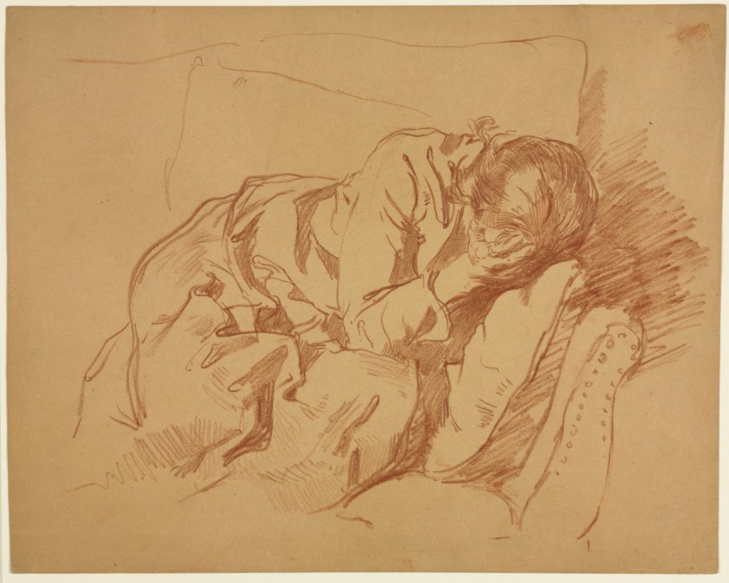 Detail of Lamenting Woman, 1880s or 1890s by Samuel H. Crone