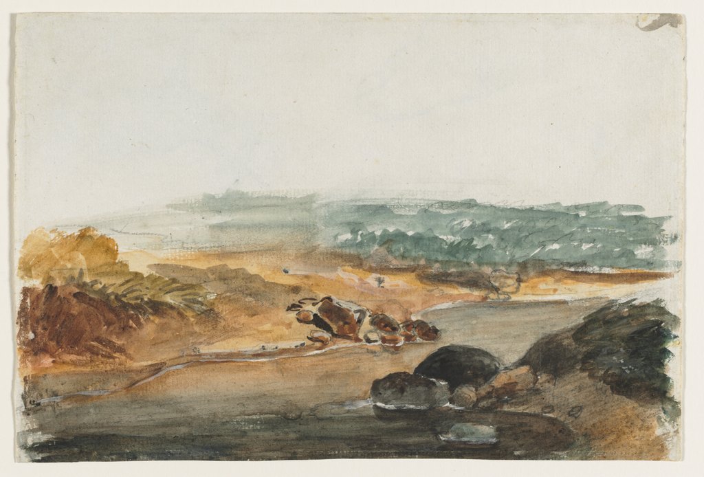 Detail of Landscape by Antoine-Louis Barye