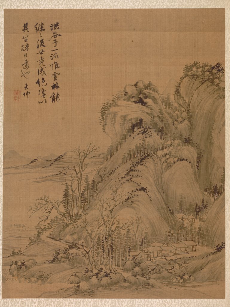 Detail of Landscape in the Style of Ching Hao, 1775 by Zhai Dakun