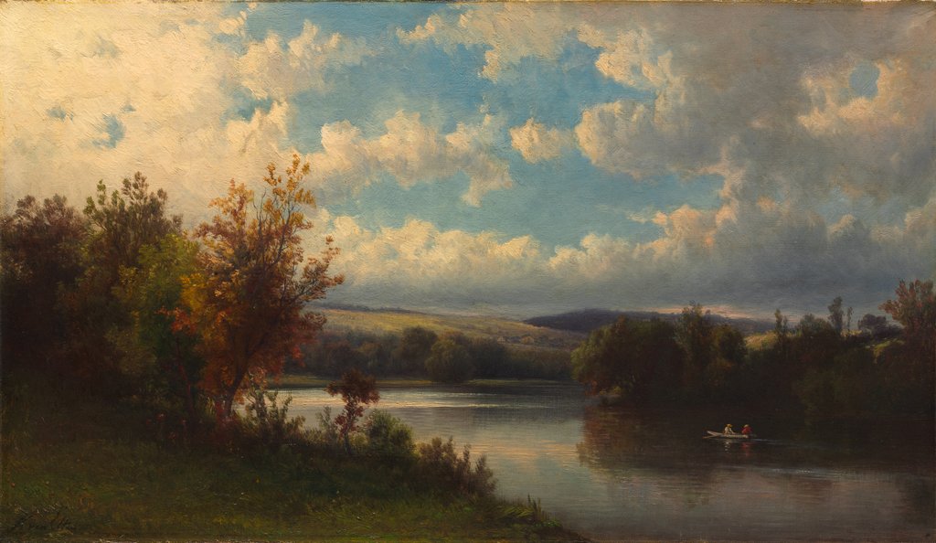 Detail of Landscape near Granby, Connecticut, 1870s by Hendrik Dirk Kruseman van Elten