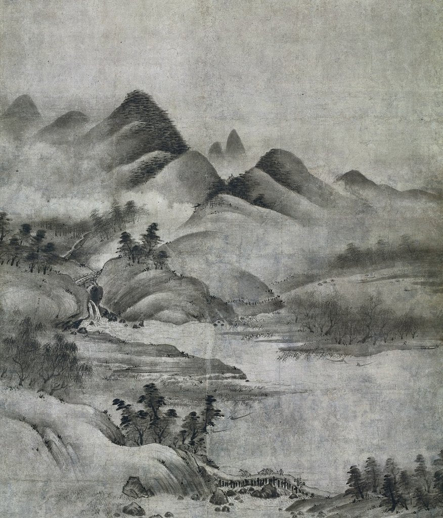 Detail of Landscape, 1500-1525 by Soami