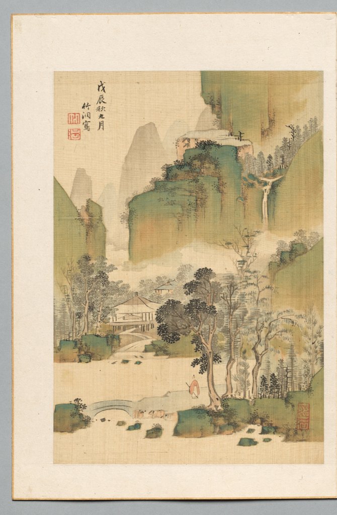 Detail of Landscape, 1808 by Chikuto Nakabayashi