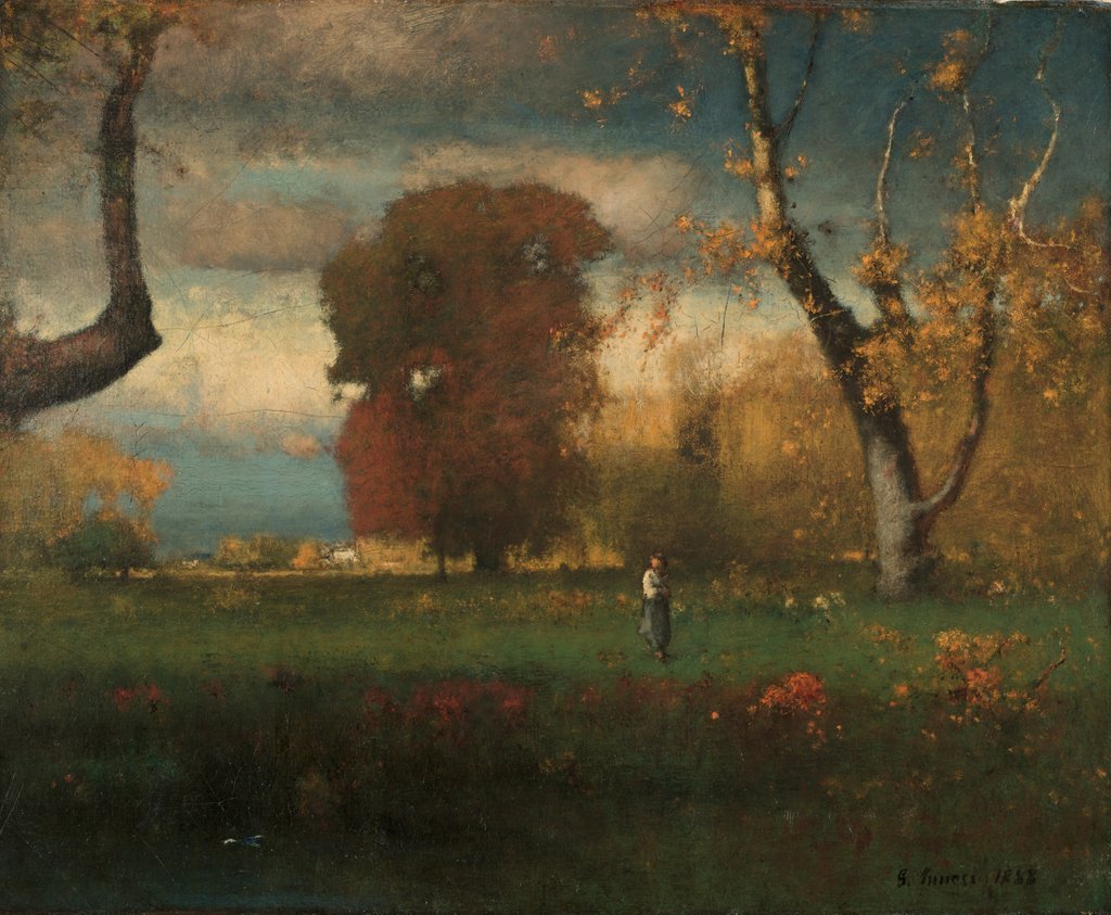 Detail of Landscape, 1888 by George Inness