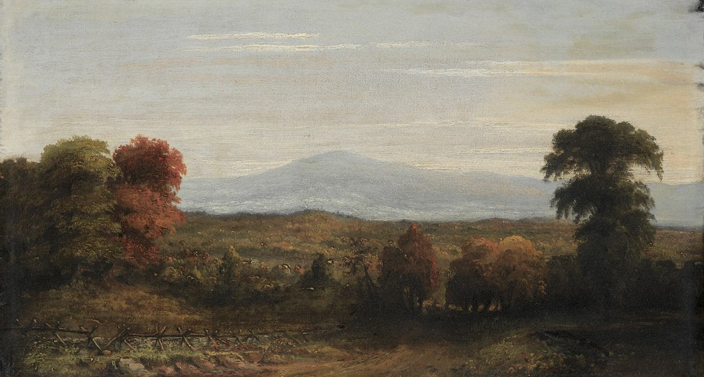 Detail of Landscape, before 1918 by Jasper F. Cropsey (imitator of)