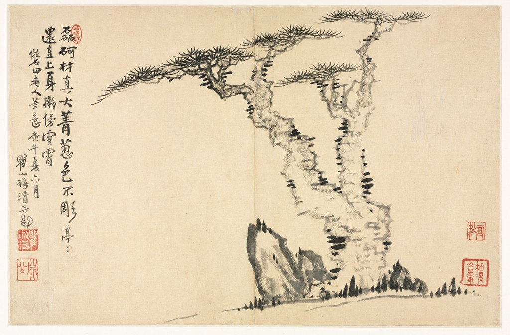 Detail of Landscapes in Various Styles after Old Masters, 1690 by Mei Qing