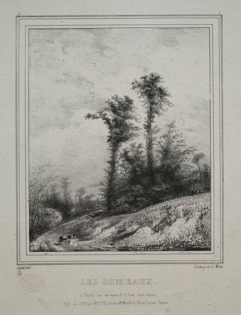 Detail of Landscapes: Young Elm Trees, 1829 by Paul Hüet