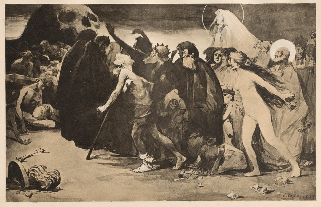 Detail of Le Chemin de la Mort, 1899 by Eugène Trigoulet