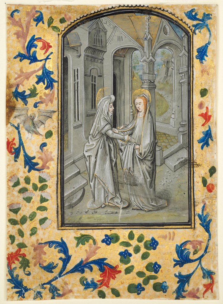 Detail of Leaf from a Book of Hours: Annunciation to the Shepherds, c. 1470-1480 by Guillaume Vrelant